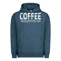 Pigment Midnight Navy Coffee Completes Me Urban Hoodie - Bettercallsaul