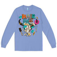 Colony Blue bullskull hairstlist Long Sleeve Tee - AdoDesignShop