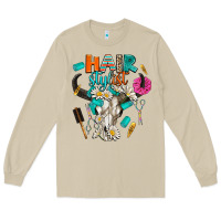 Mushroom bullskull hairstlist Long Sleeve Tee - AdoDesignShop