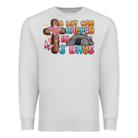 Dove Grey a lot can happen in 3 days Premium Sweatshirt - MaliasSmallBusiness