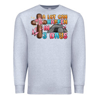 Heather Grey a lot can happen in 3 days Premium Sweatshirt - MaliasSmallBusiness