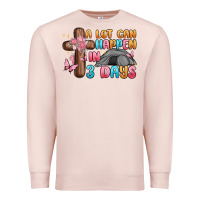 Pale Pink a lot can happen in 3 days Premium Sweatshirt - MaliasSmallBusiness
