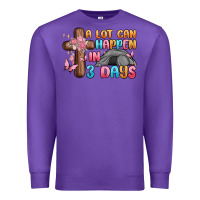 Purple a lot can happen in 3 days Premium Sweatshirt - MaliasSmallBusiness