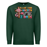 Sports Green a lot can happen in 3 days Premium Sweatshirt - MaliasSmallBusiness