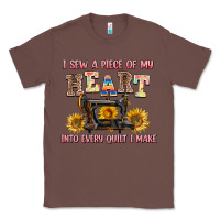 Chestnut i sew a piece of my heart into every quilt i make Classic Tee - AdoDesignShop
