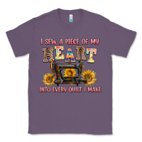 Lavender i sew a piece of my heart into every quilt i make Classic Tee - AdoDesignShop