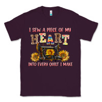 Plum i sew a piece of my heart into every quilt i make Classic Tee - AdoDesignShop