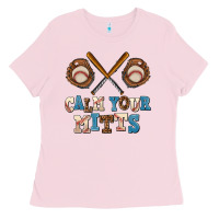 Bubblegum Pink calm your mitts Ladies Tee - AdoDesignShop
