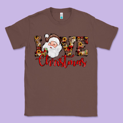Love Christmas Santa Classic Tee Designed By Jahusdesignshop