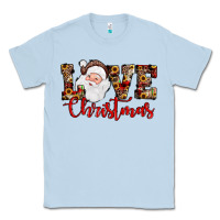Dusty Blue Love Christmas Santa Classic Tee - JahusDesignShop