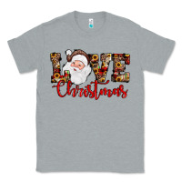 Heather Grey Love Christmas Santa Classic Tee - JahusDesignShop