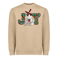 Mushroom Christmas joy bull terrier Heavyweight Sweatshirt - RanaPortraitStore