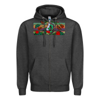 Charcoal Heather flamenco dancer libbey glass Zipper Hoodie - BundleAndBundleShop