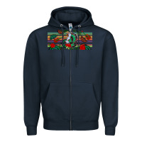 Navy flamenco dancer libbey glass Zipper Hoodie - BundleAndBundleShop