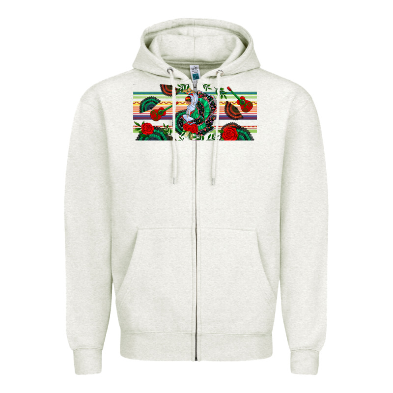 Flamenco Dancer Libbey Glass Zipper Hoodie by BundleAndBundleShop | Teevron