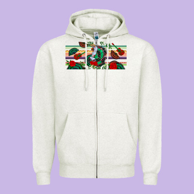 Flamenco Dancer Libbey Glass Zipper Hoodie Designed By Bundleandbundleshop