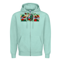Seafoam flamenco dancer libbey glass Zipper Hoodie - BundleAndBundleShop