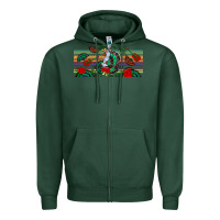 Sports Green flamenco dancer libbey glass Zipper Hoodie - BundleAndBundleShop