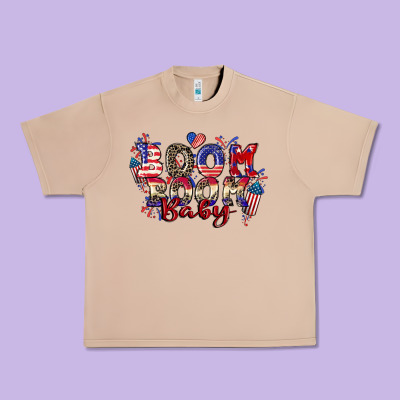Boom Boom Baby 4th Of July Urban Heavy Tee Designed By Cowgirlartshop