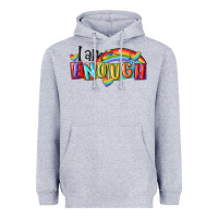 Heather Grey i am enough lgbt Heavyweight Hoodie - MaliasSmallBusiness