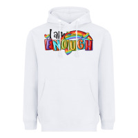 White i am enough lgbt Heavyweight Hoodie - MaliasSmallBusiness