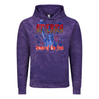 Cloud Purple America home of the free Vintage Hoodie - texasbilliewilder