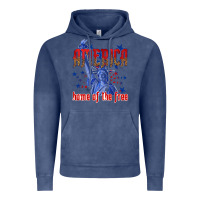 Vintage Denim America home of the free Vintage Hoodie - texasbilliewilder