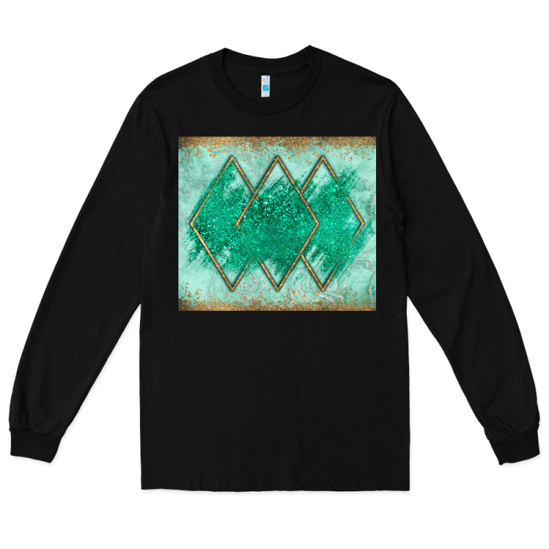 Green Glitter Long Sleeve Tee by JahusDesignShop | Teevron