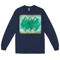 Navy green glitter Long Sleeve Tee - JahusDesignShop
