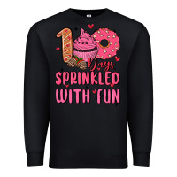 Black 100 days sprinkled with fun Premium Sweatshirt - MaliasSmallBusiness