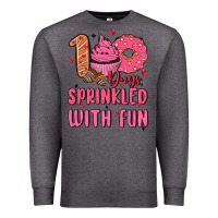 Charcoal Heather 100 days sprinkled with fun Premium Sweatshirt - MaliasSmallBusiness