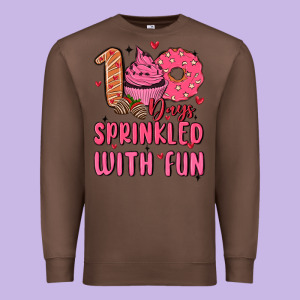 100 Days Sprinkled With Fun Premium Sweatshirt Designed By Maliassmallbusiness