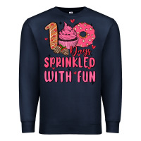 Navy 100 days sprinkled with fun Premium Sweatshirt - MaliasSmallBusiness