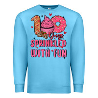 Ocean Blue 100 days sprinkled with fun Premium Sweatshirt - MaliasSmallBusiness