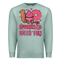 Seafoam 100 days sprinkled with fun Premium Sweatshirt - MaliasSmallBusiness