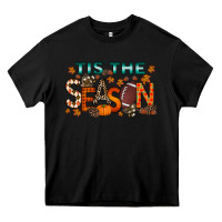 Black tis the season football Heavy Core Tee - RacoonDesign