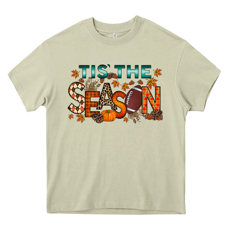 Tis The Season Football Heavy Core Tee by RacoonDesign | Teevron