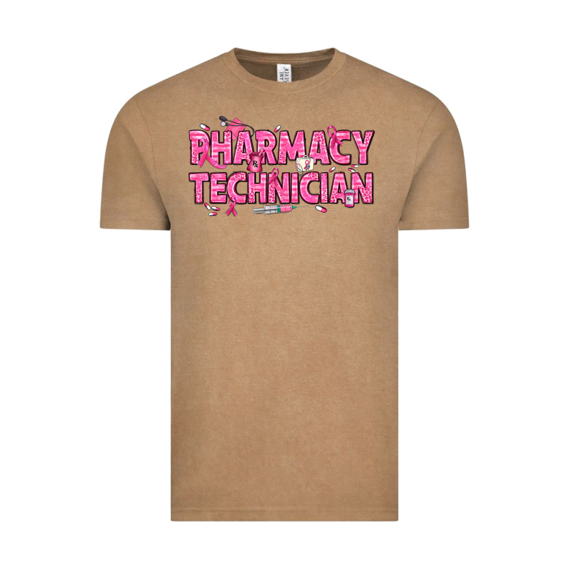 Breast Cancer Pharmacy Technician Vintage Tee by texasbilliewilder | Teevron