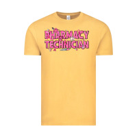 Vintage Mustard Breast Cancer Pharmacy Technician Vintage Tee - texasbilliewilder