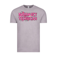 Vintage Zinc Breast Cancer Pharmacy Technician Vintage Tee - texasbilliewilder