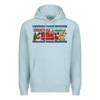 Blue Mist christmas is coming license plate Premium Hoodie - BundleAndBundleShop