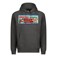 Charcoal Heather christmas is coming license plate Premium Hoodie - BundleAndBundleShop