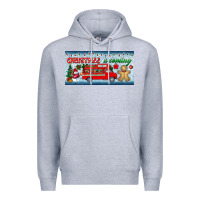 Heather Grey christmas is coming license plate Premium Hoodie - BundleAndBundleShop