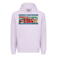 Lilac christmas is coming license plate Premium Hoodie - BundleAndBundleShop