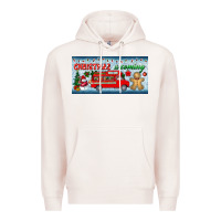 Pale Pink christmas is coming license plate Premium Hoodie - BundleAndBundleShop