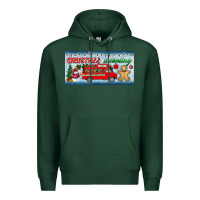 Sports Green christmas is coming license plate Premium Hoodie - BundleAndBundleShop