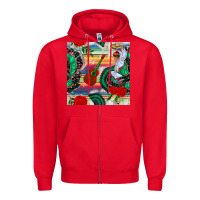 Red flamenco dancer seamless pattern Zipper Hoodie - BundleAndBundleShop