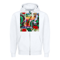 White flamenco dancer seamless pattern Zipper Hoodie - BundleAndBundleShop