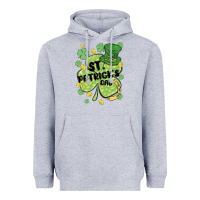 Heather Grey st. patrick's day shamrock Heavyweight Hoodie - MaliasSmallBusiness