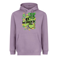 Lavender st. patrick's day shamrock Heavyweight Hoodie - MaliasSmallBusiness